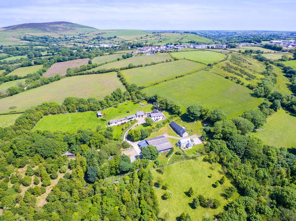 Plas Drygarn Aerial View